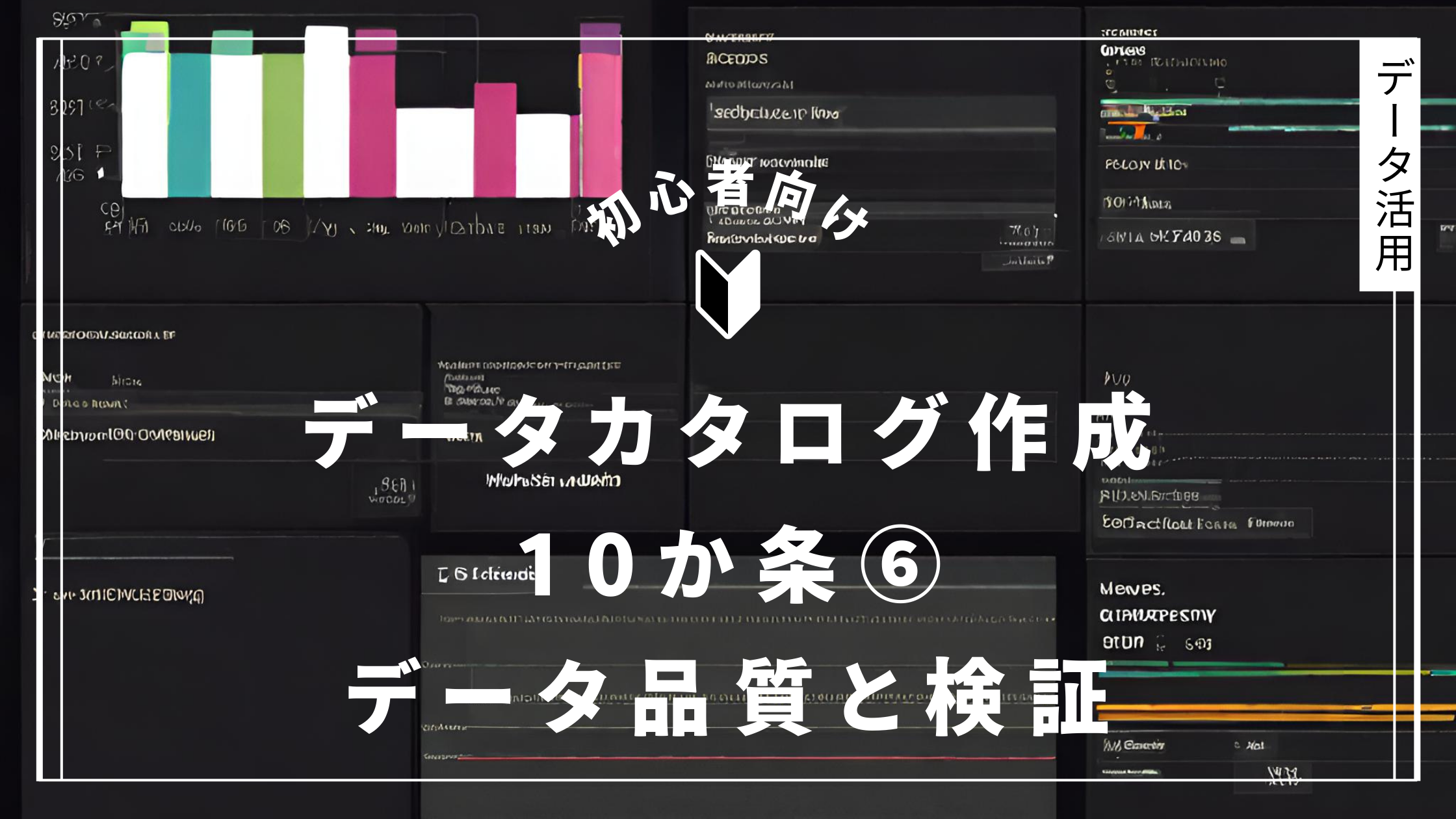データカタログ作成 10か条⑥ データ品質と検証